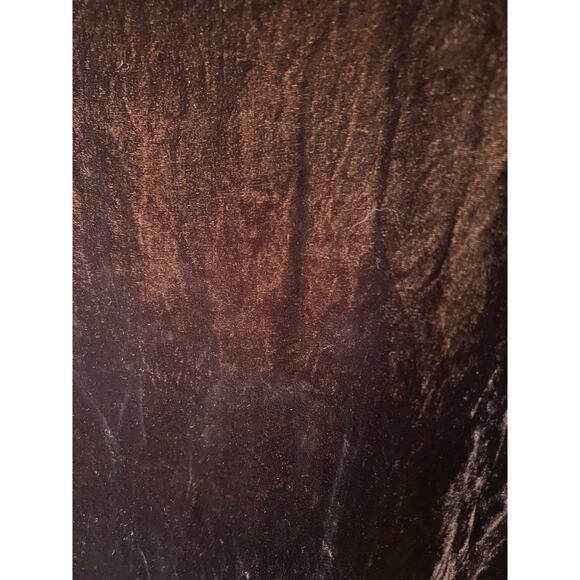 Cut Loose Velvet Silk Blend Tunic 3/4 Sleeve brown reddish color Small grunge - Picture 5 of 8